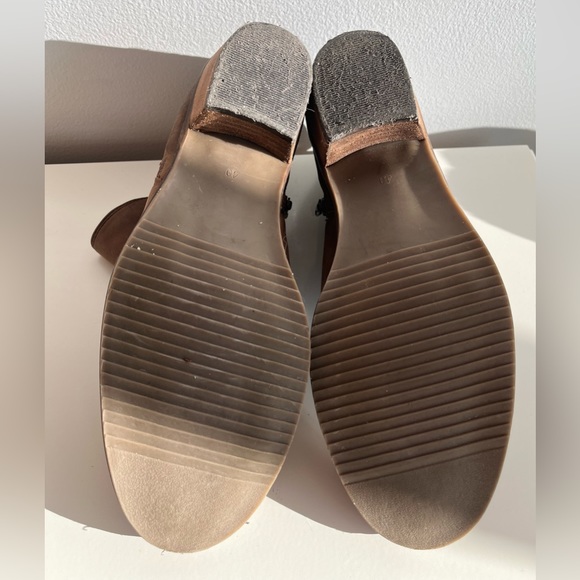 NWOT Madison Brown Leather zip-up Ankle Booties, Sz 10 - Picture 4 of 5